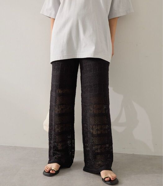 新品タグ付き アメリカンホリック レース編みニットパンツ AMERICAN HOLIC 完売品
