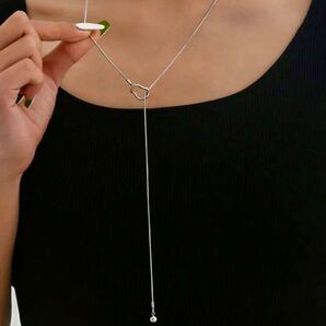 ネックレス Y ラリエット レディース シルバー 高見え おしゃれ 人気 調節