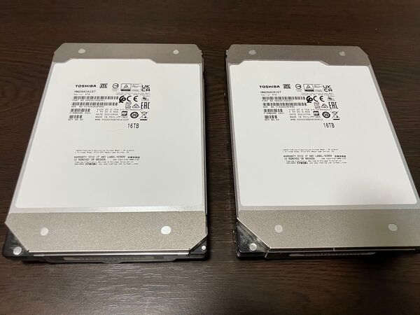 Toshiba 東芝 ハードディスク 16TB 内蔵 HDD SATA CMR MN08ACA16T 2台32TB分
