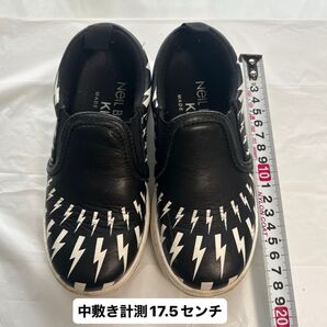 NEIL BARRETT ニールバレット スリッポン キッズ 中敷き測定17.5センチ