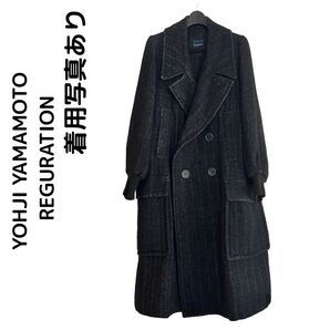 ヨウジヤマモト レギュレーションyohjiyamamoto ロングコートワイズ ウール チェスターコート