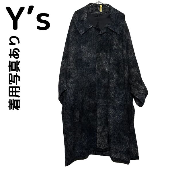ワイズ/Y’s YV-C05-101 チェスター ロングコート 羽織似 ヨウジヤマモト yohjiyamamoto ウール