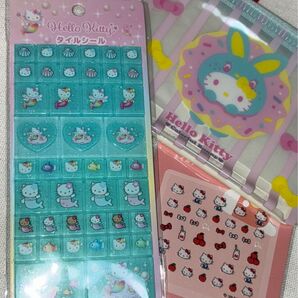 キティ タイル ネイル シール ミニポーチ