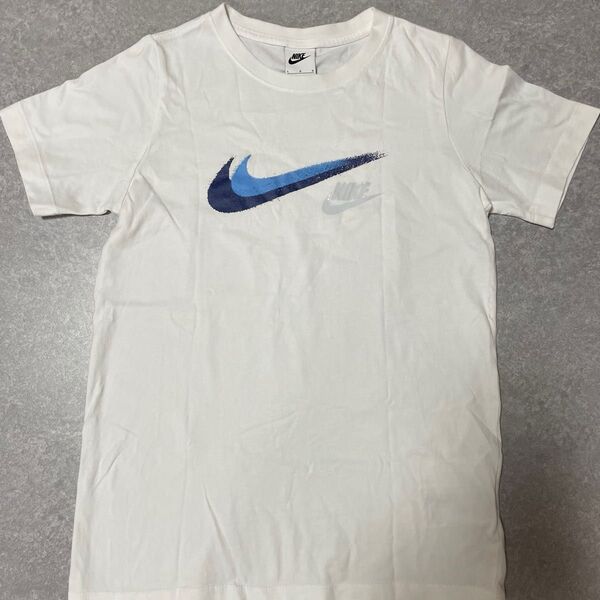 NIKE ナイキ Tシャツ プリントロゴ ワンポイントロゴ 白 ホワイト 綿100% こども 150