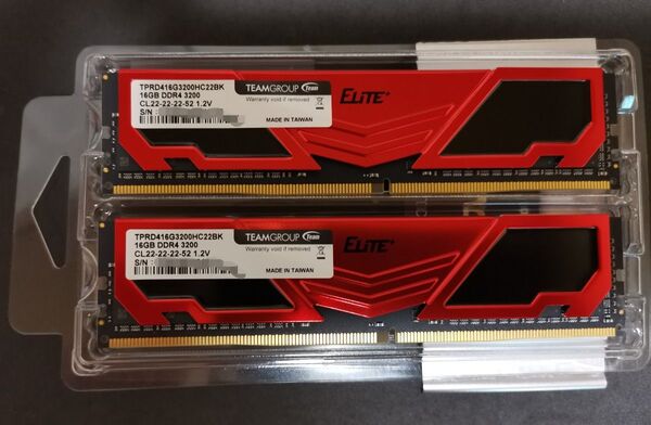 DDR4 3200Mhz PC4-25600 16GBx2枚 32GB UDIMM デスクトップ用 1.2v JEDEC品