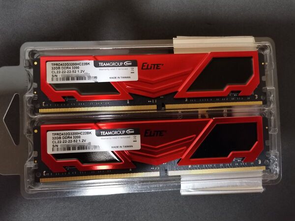 DDR4 3200Mhz PC4-25600 32GBx2枚 64GB UDIMM デスクトップ用 1.2v JEDEC品