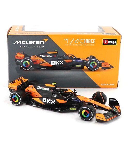 【中古】1/43 F1 ミニカー マクラーレン MCL38 マイアミGP 2024 L. ノリス