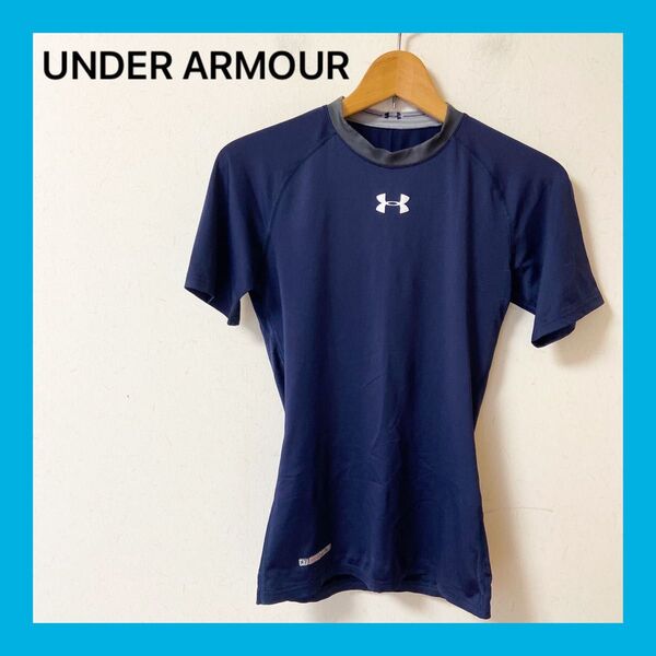 ☆UNDER ARMOUR野球アンダーアーマーアンダーシャツサイズMネイビー