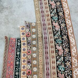在庫整理 インド刺繍リボン ハギレ アソート 詰め合わせリボン ハンドメイド