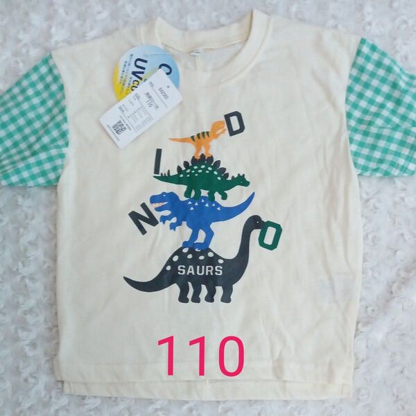 新品 未使用 タグ付き 半袖Tシャツ 恐竜 110cm