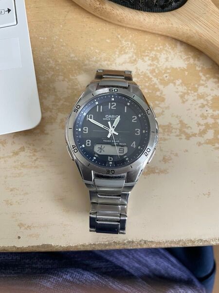 CASIO wave ceptor ソーラー腕時計 WVA-M630D(箱、説明書、バンド調整可能)
