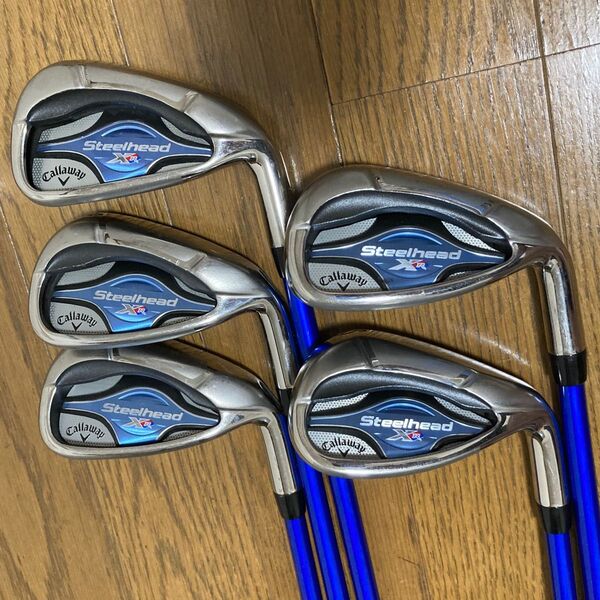 美品 レディース Callaway キャロウェイ Steel head XR アイアンセット 5本 フレックスL