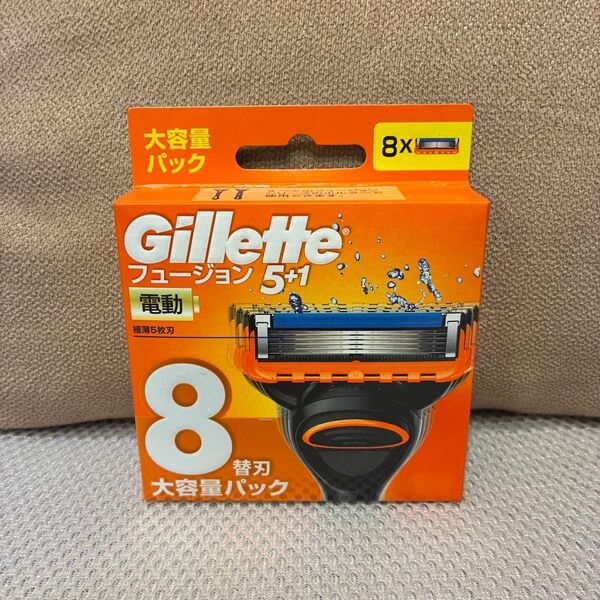 ジレット フュージョン 電動タイプ 5枚刃 替刃 8個入 × 1セット(f4)