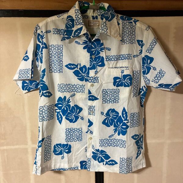 Maluna Hawaii アロハシャツ S〜Mサイズ