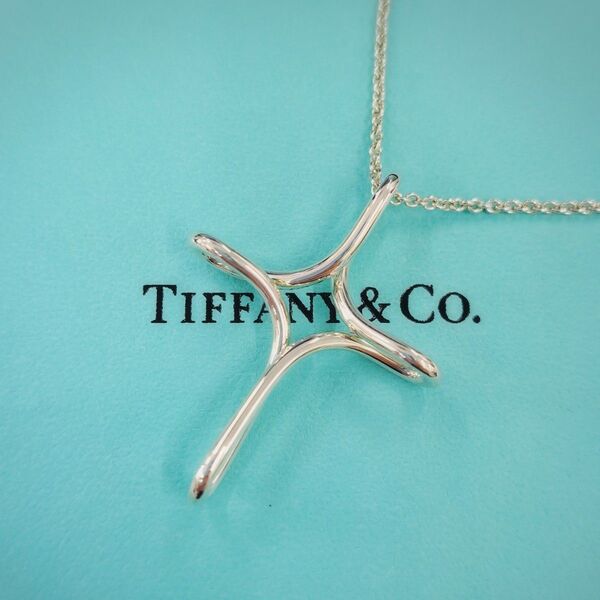 TIFFANY & Co. ティファニー オープンクロス ネックレス SV925 シルバー 新品仕上げ