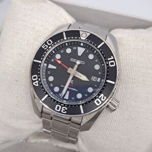 SEIKO ソーラー 腕時計 メンズ GMT ダイバースキューバ スモウ SPBK003 箱付き
