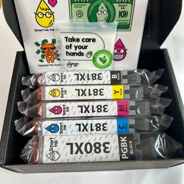 【Smart Ink】 BCI-381XL BCI-380XL 互換インクカートリッジ 5色セット キャノン(Canon)対応