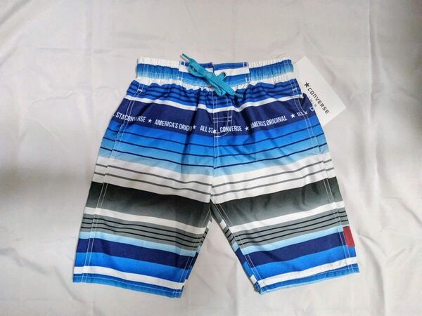 ■コンバース CONVERSE サーフパンツ水着(インナーパンツ付き) 130cm ◆男の子、男児、海水パンツ、海パン、青