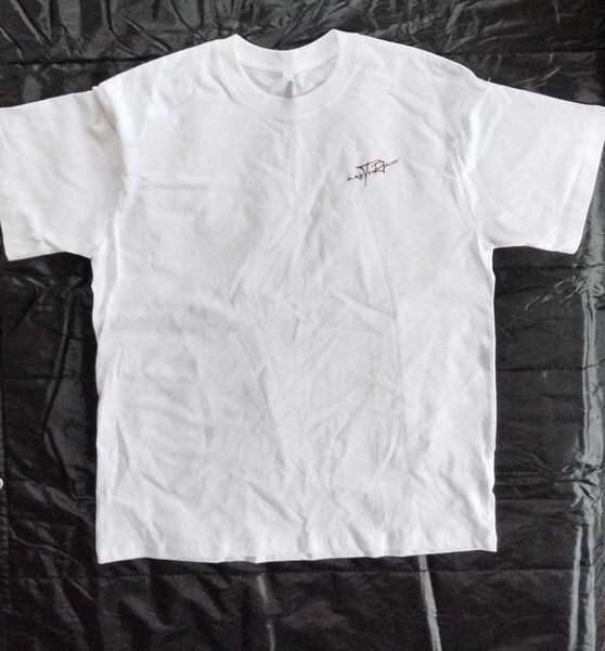 Tシャツ 白 ロゴ入り ワンポイント シンプルデザイン ビッグシルエット