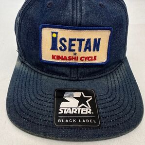 STARTER 木梨サイクル x ISETAN 伊勢丹 コラボ 6パネルキャップ デニム