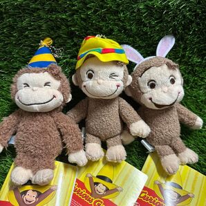 新品タグ付き おさるのジョージ 赤いほっぺ マスコット イースター.パーティー