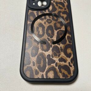 iPhone14ケース レオパード柄 リング付き