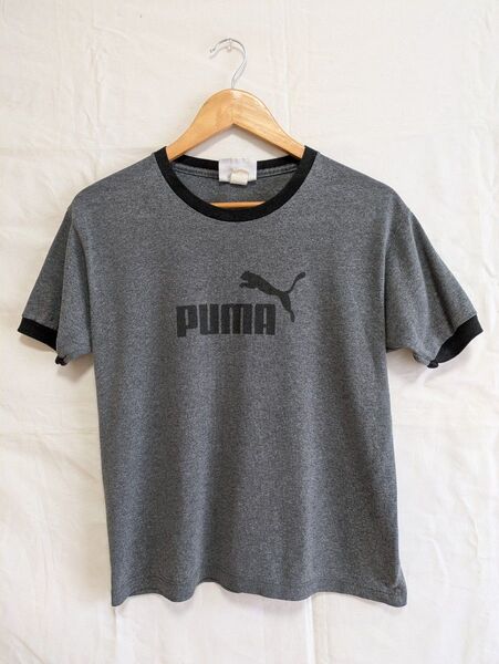 PUMA プーマ リンガーTシャツ アメリカ製 90s 00s ヴィンテージ L アメカジ ビンテージ 半袖