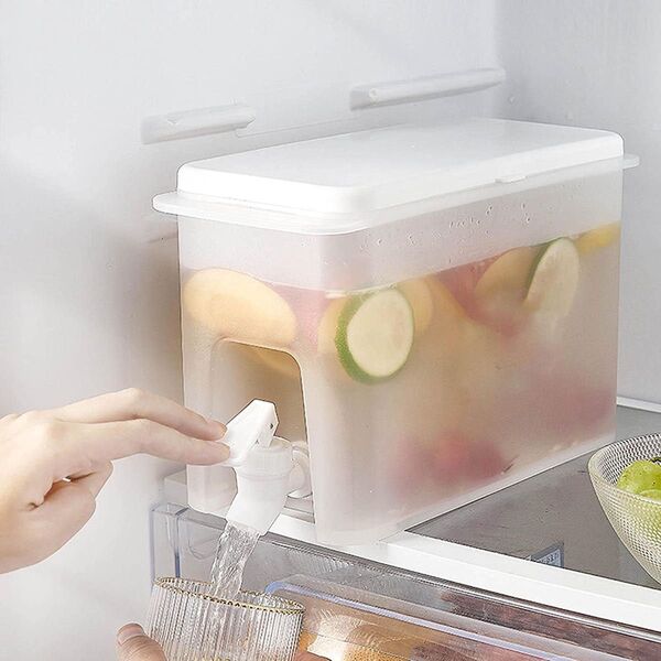 ピッチャー 冷水筒 タップ付き ドリンクサーバー 3.5L 冷蔵庫 ジュース 麦茶 フレーバーティー