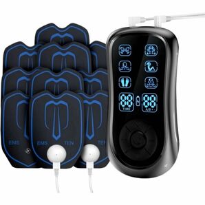 EMS リラクゼーション器 全身筋肉刺激 6モード 19階段強度 充電式 EMS微電流ケア 超軽量 コンパクト 出張 旅行
