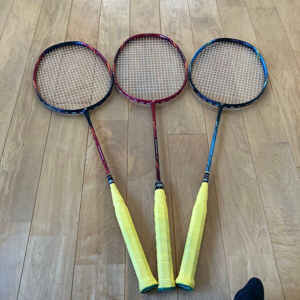 YONEX ナノフレア700 バドミントンラケット 3本セット