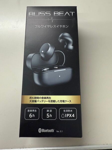 ワイヤレスイヤホン BLISS BEAT 新品 ブラック