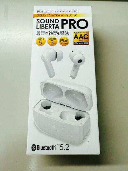 ワイヤレスイヤホン soundliberta Pro 新品 ホワイト