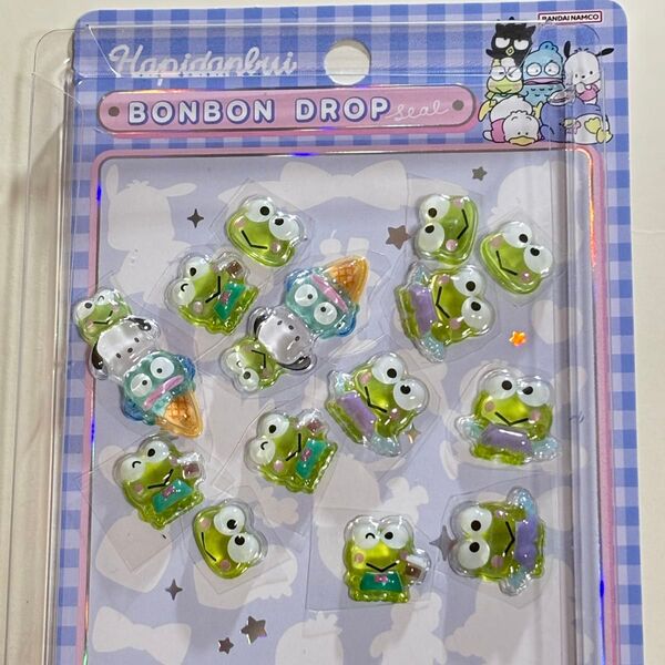 サンリオ ボンボンドロップシール ケロケロけろっぴ4シート分 はぴだんぶい