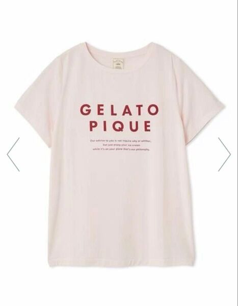 ジェラート ピケ COOLレーヨン ロゴTシャツ ピンク フリーサイズ 未使用