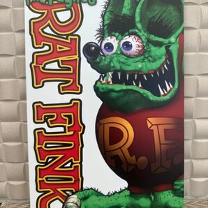新品 ラットフィンク ブリキ看板