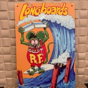 新品 ラットフィンク ブリキ看板