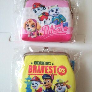 非売品☆パウパトロール がま口 財布 2点セット/まとめ売り がま口コインケース 小銭入れ