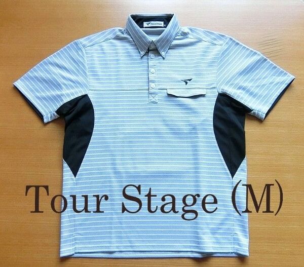 TourStage ツアーステージ ゴルフ用ポロシャツ(M) 半袖 速乾素材 真夏向き