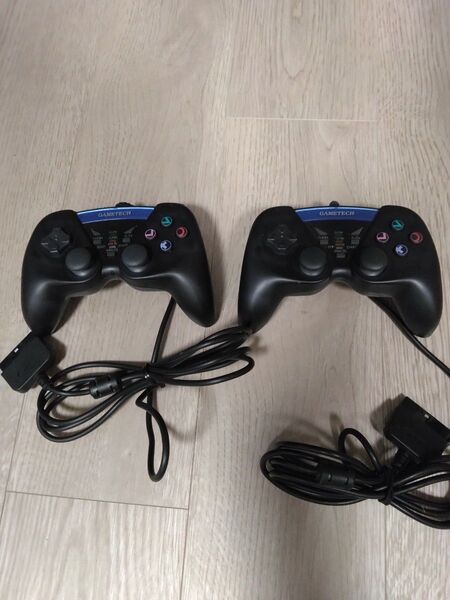PS2用/PS用ゲーム コントローラー2個