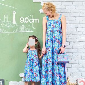 週末限定値下げ!!新品未使用リトシー×@LINKアリエル柄ワンピース90cm