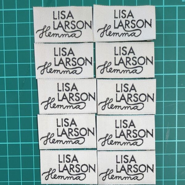 LISA LARSON Hemma 織りネーム タグ バッグダグ ハンドメイド 手芸 洋裁 手作り リサラーソン リサ・ラーソン