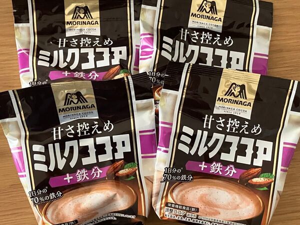 森永 甘さ控えめ ミルクココア ×4袋