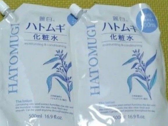 麗白 ハトムギ化粧水 詰替用/500ml×2