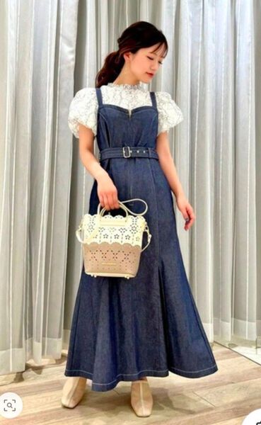 JILL by JILL STUART マーメイドデニム ジャンスカ S