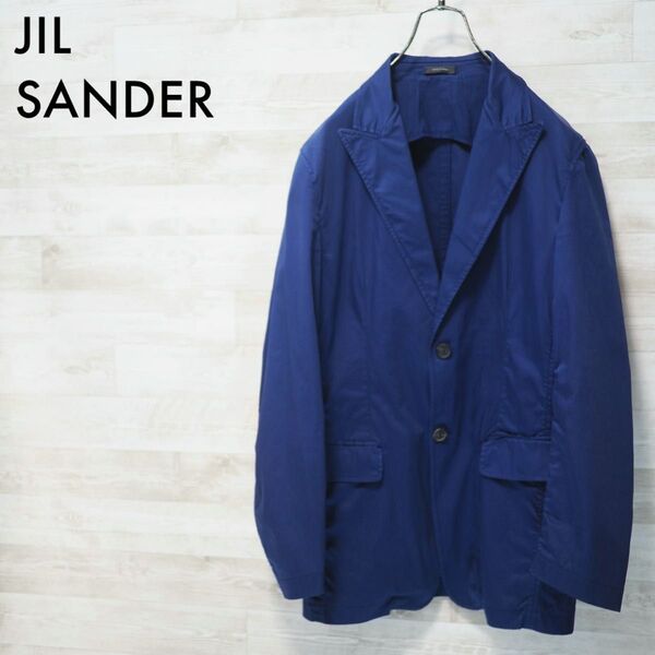 JIL SANDER 11SS 製品染め2Bピークドラペルジャケット-Bl/44 ジルサンダー テーラードジャケット ブルー
