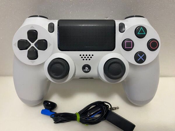 ★PS4純正コントローラー★デュアルショック4★グレイシャーホワイト⑧