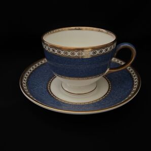 WEDGWOOD 『ユーランダーパウダーブルー』リーカップ&ソーサー 1客