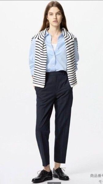 UNIQLOユニクロ スマートスタイルアンクルパンツ Mサイズ ネイビー