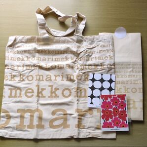 正規品 マリメッコ marimekko 生成りトートバッグ ベージュ ノベルティ おまけ