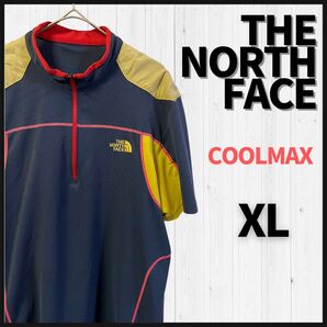 THE NORTH FACE トレーニングウェア XL 半袖 Tシャツ 刺繍ロゴ 吸水速乾